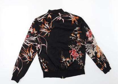 F&F Womens Black Floral  Jacket  Size 6