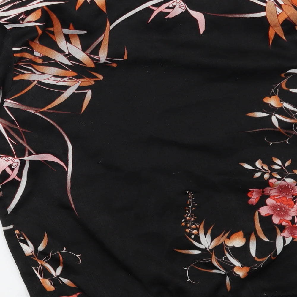 F&F Womens Black Floral  Jacket  Size 6