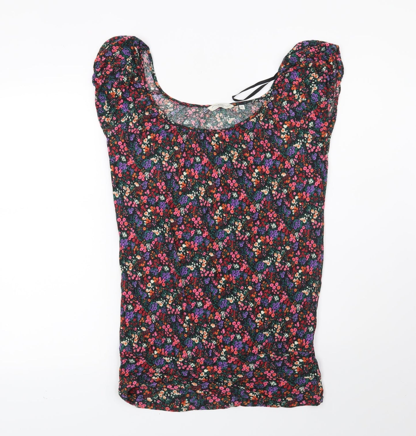 Womens UK Size 10 New Look Black Basic Blouse