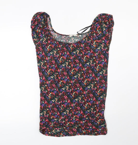 Womens UK Size 10 New Look Black Basic Blouse