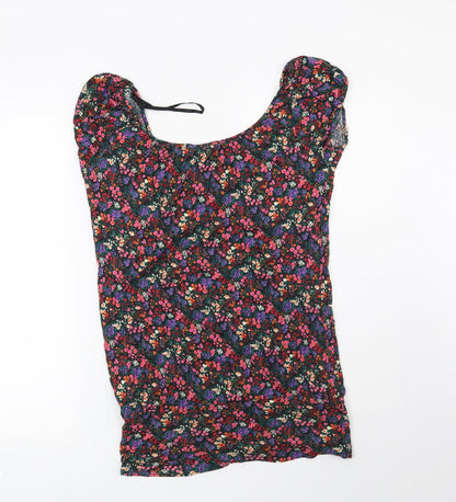 Womens UK Size 10 New Look Black Basic Blouse