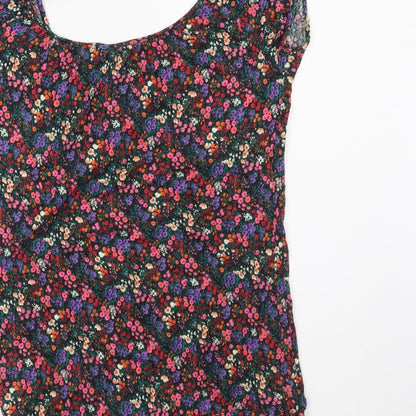 Womens UK Size 10 New Look Black Basic Blouse