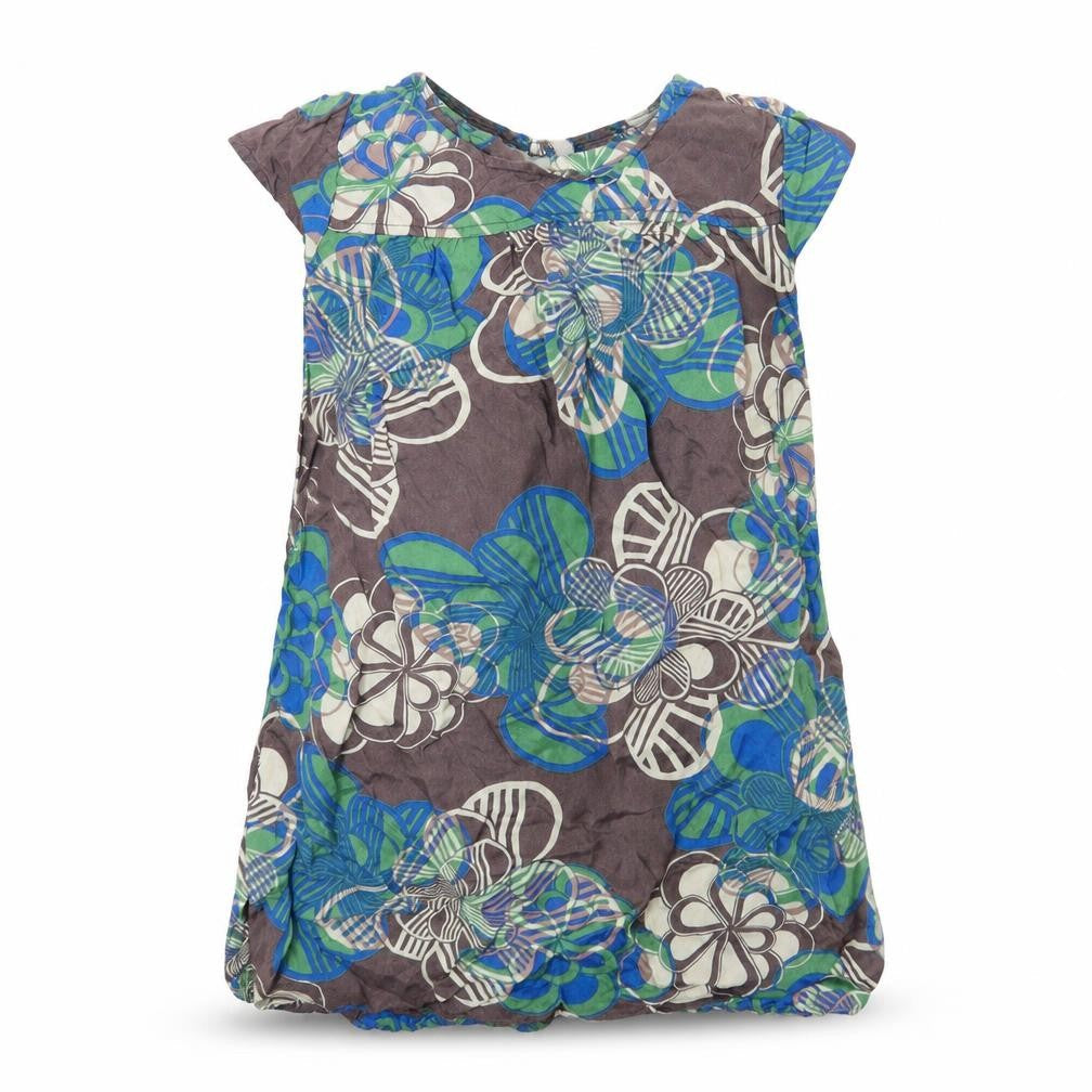 Next Girls Brown Geometric  Basic Blouse Size 9 Years