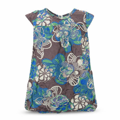 Next Girls Brown Geometric  Basic Blouse Size 9 Years