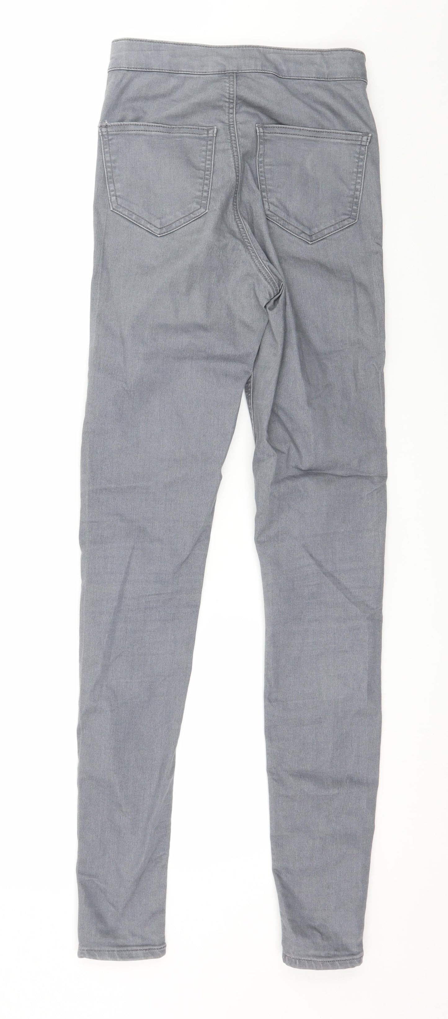 Topshop Womens Grey  Denim Skinny Jeans Size 26 in L34 in