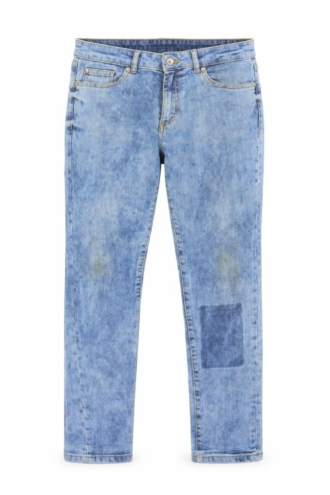 Womens UK Size 12 Cherokee Regular Fit Straight Blue Jeans
