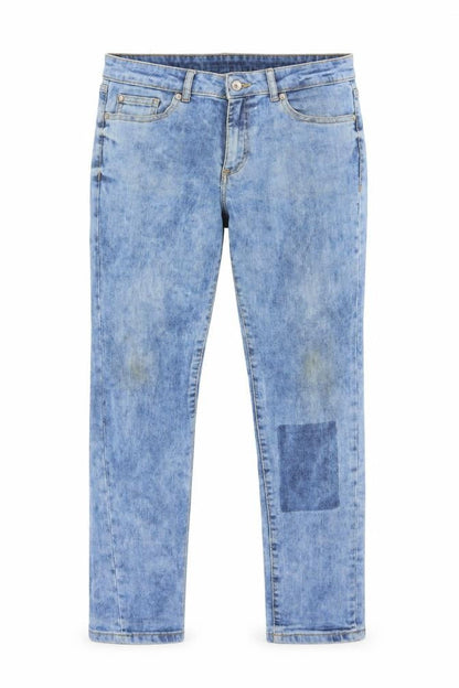 Womens UK Size 12 Cherokee Regular Fit Straight Blue Jeans