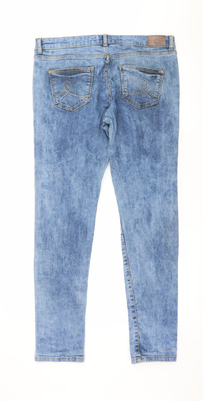 Cherokee Womens Blue  Denim Straight Jeans Size 12 L29 in