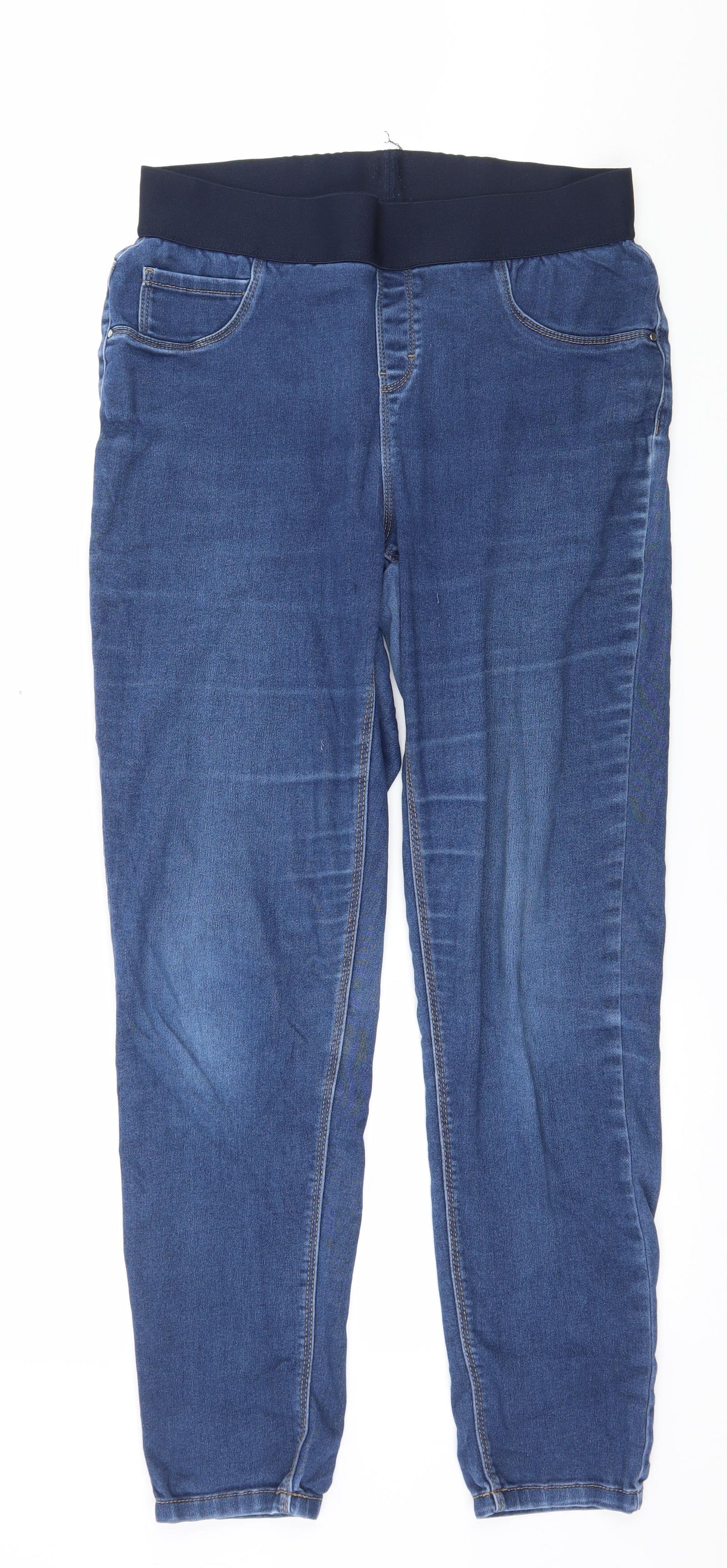 George Womens Black  Denim Skinny Jeans Size 12 L28 in