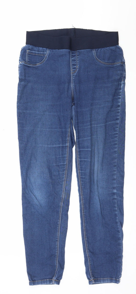 George Womens Black  Denim Skinny Jeans Size 12 L28 in