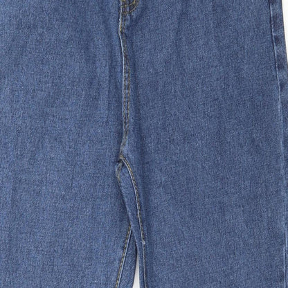 Womens UK Size XL Preworn Regular Fit Skinny Blue Jeans