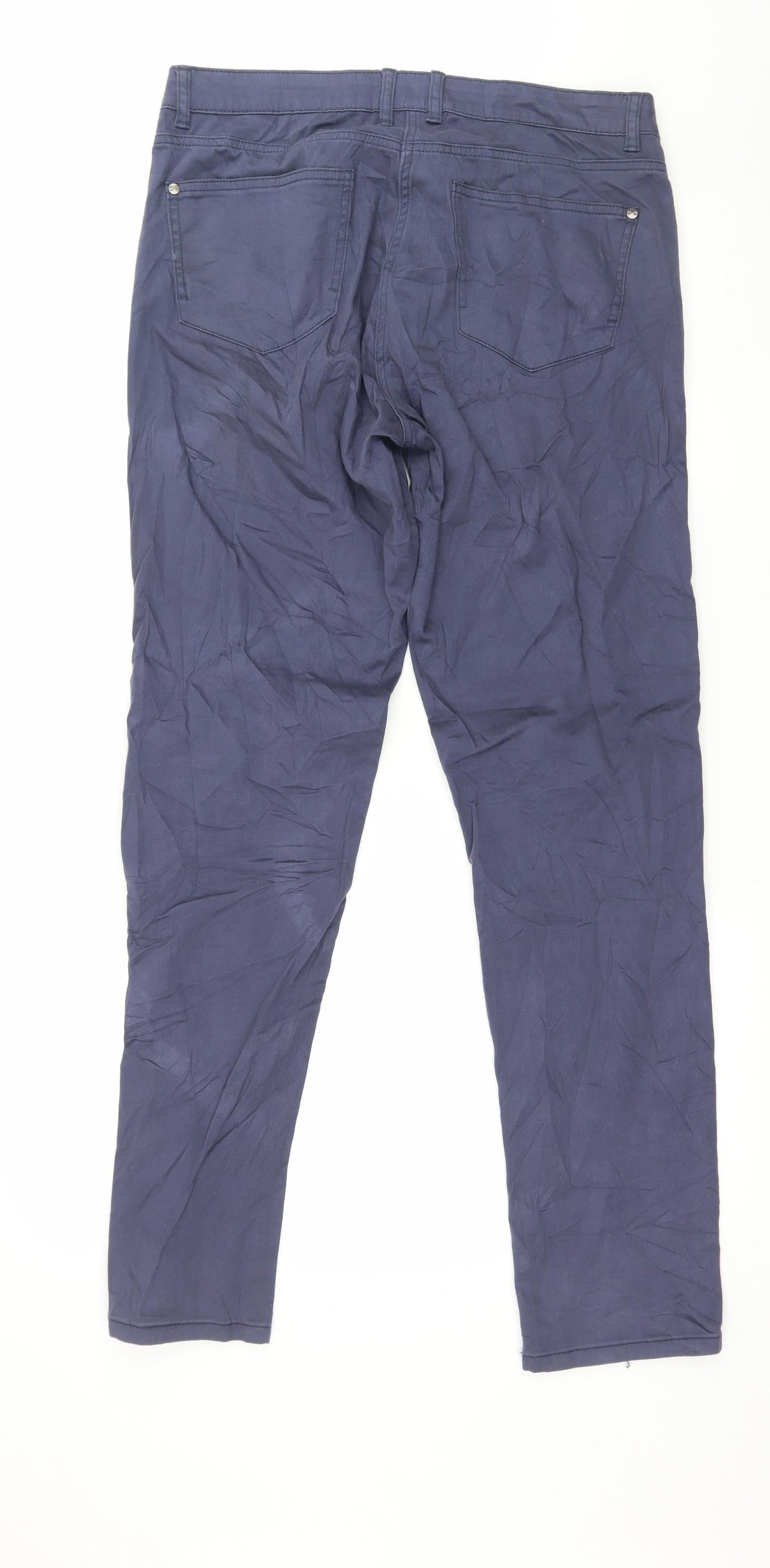 Womens UK Size 12 Blue Motion Regular Fit  Blue Trousers