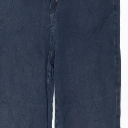 Jania Womens Blue   Trousers  Size 14 L28 in