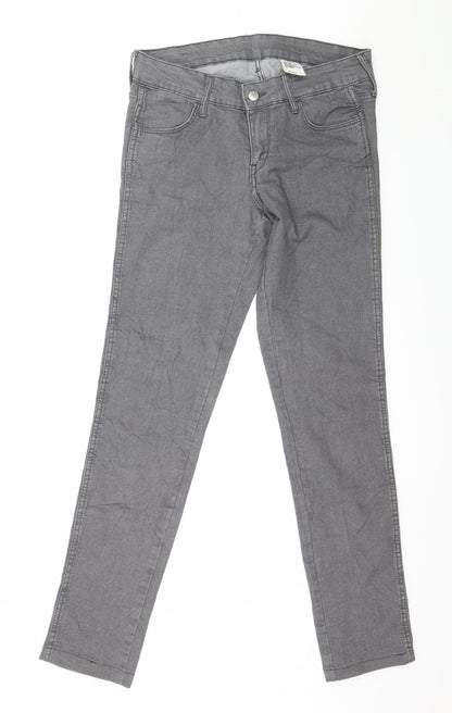 Womens UK Size 29 in H&M Regular Fit Skinny Grey Jeans