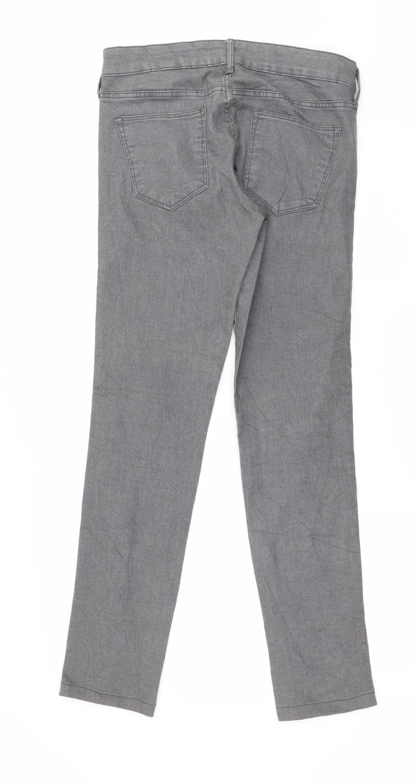 Womens UK Size 29 in H&M Regular Fit Skinny Grey Jeans