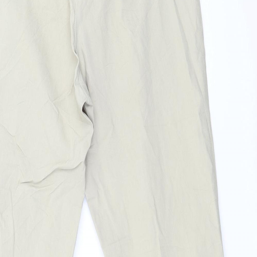 b.young Womens Beige   Trousers  Size 14 L27 in