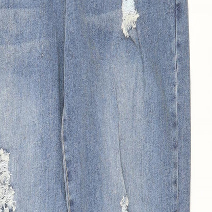 Womens UK Size 32 in Preworn Regular Fit Straight Blue Jeans