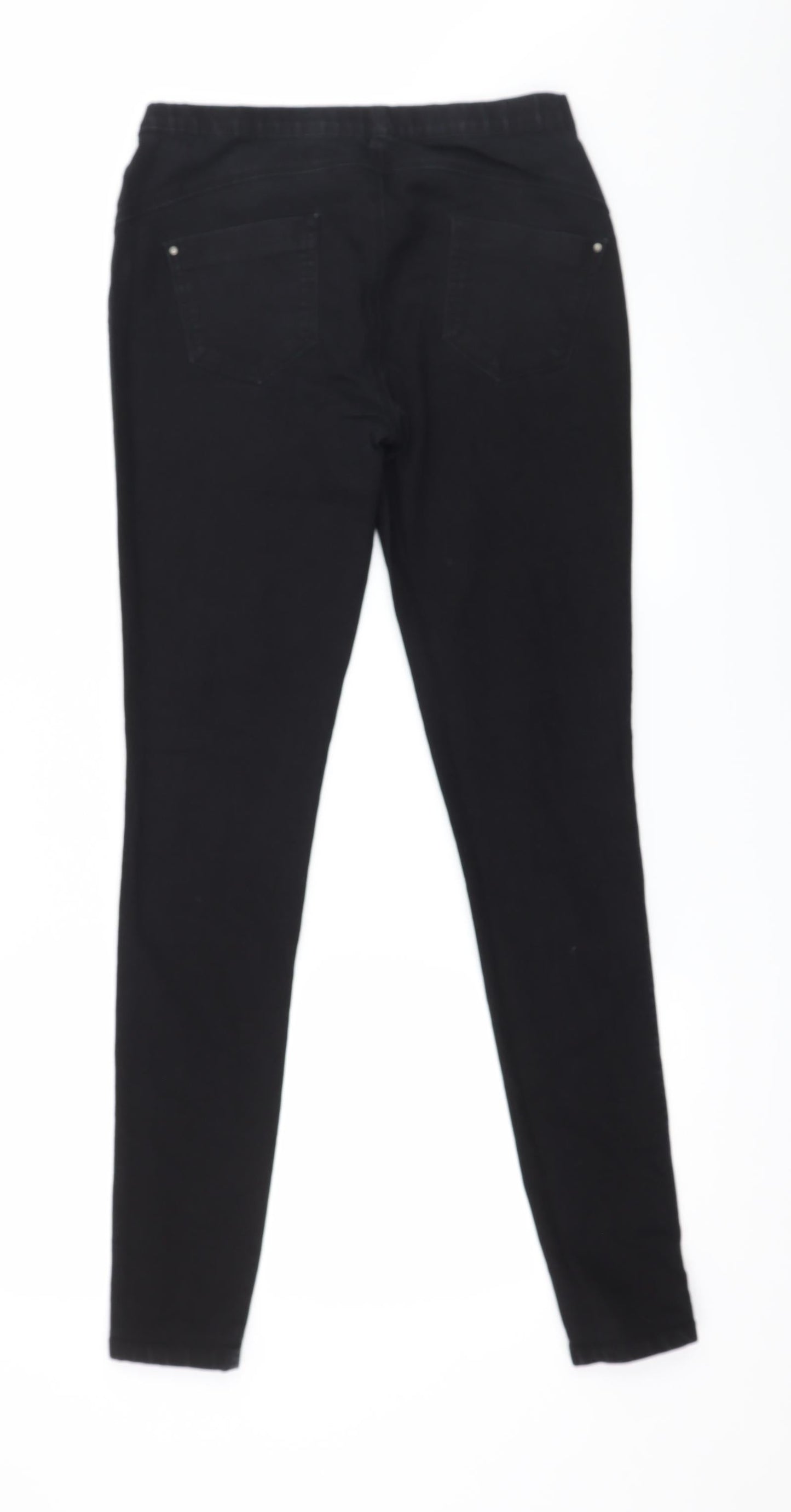 Denim & Co. Womens Black  Denim Skinny Jeans Size 10 L31 in