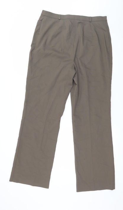 Womens UK Size 14 Basler Regular Fit  Brown Trousers