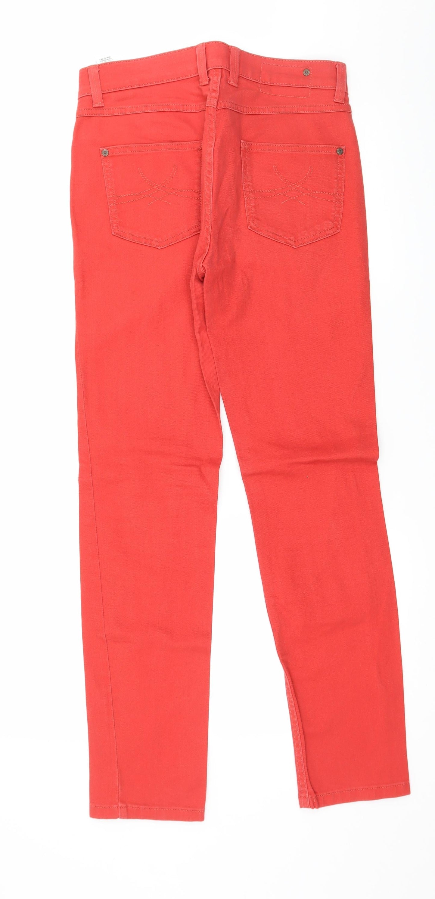 Womens UK Size 8 Marks and Spencer Regular Fit Skinny Red Jeans