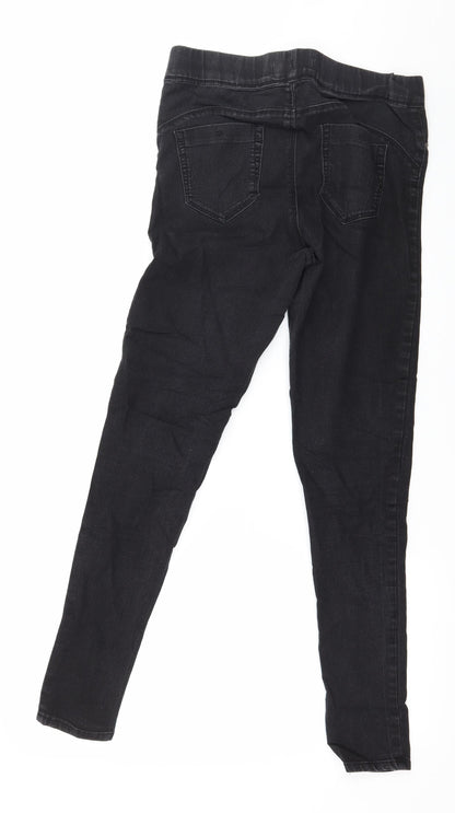 Denim & Co. Womens Grey  Denim Jegging Jeans Size 10 L28 in