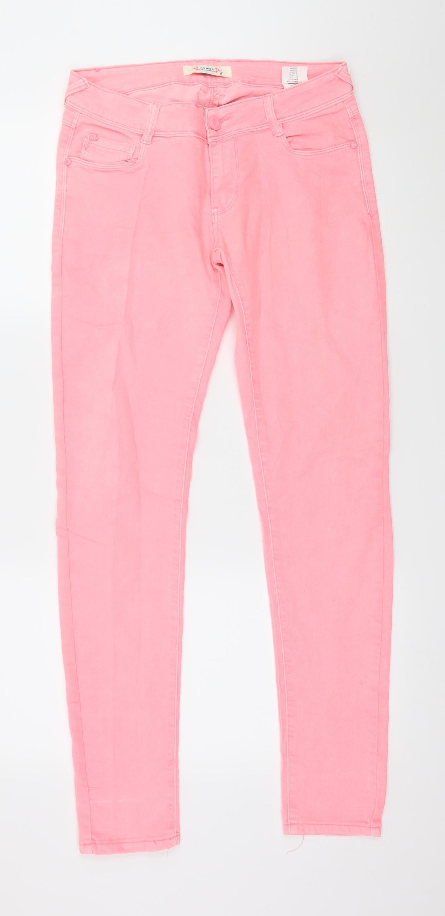 Swiss Womens Pink  Denim Skinny Jeans Size 8 L28 in