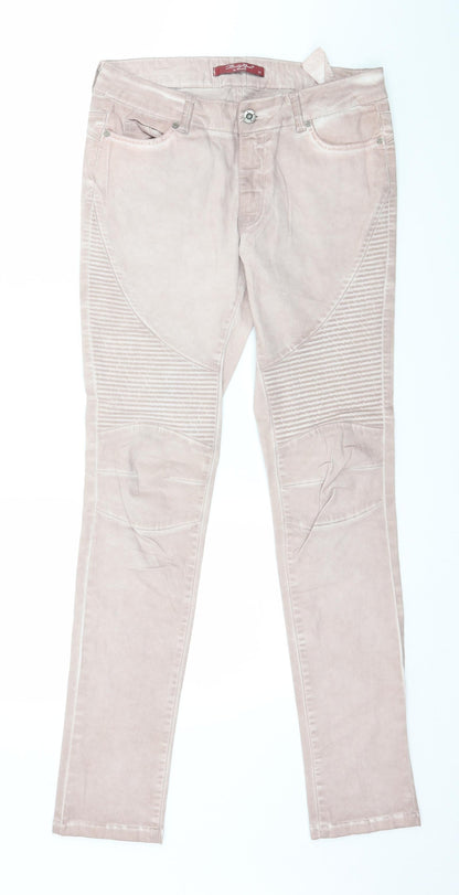 Booty Needs Womens Pink  Denim Skinny Jeans Size 8 L31 in