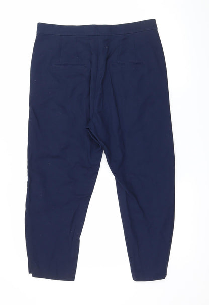 Womens UK Size 12 Marks and Spencer Regular Fit  Blue Trousers
