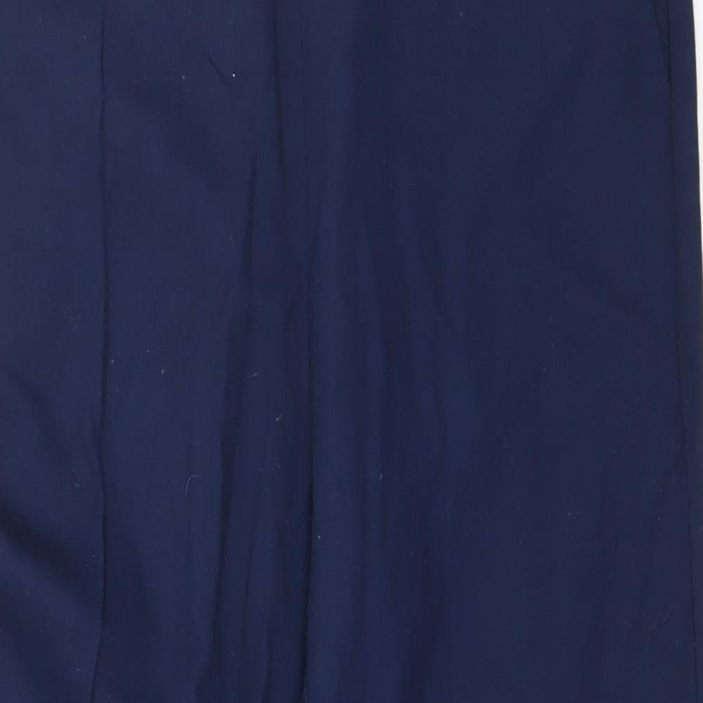 Womens UK Size 12 Marks and Spencer Regular Fit  Blue Trousers