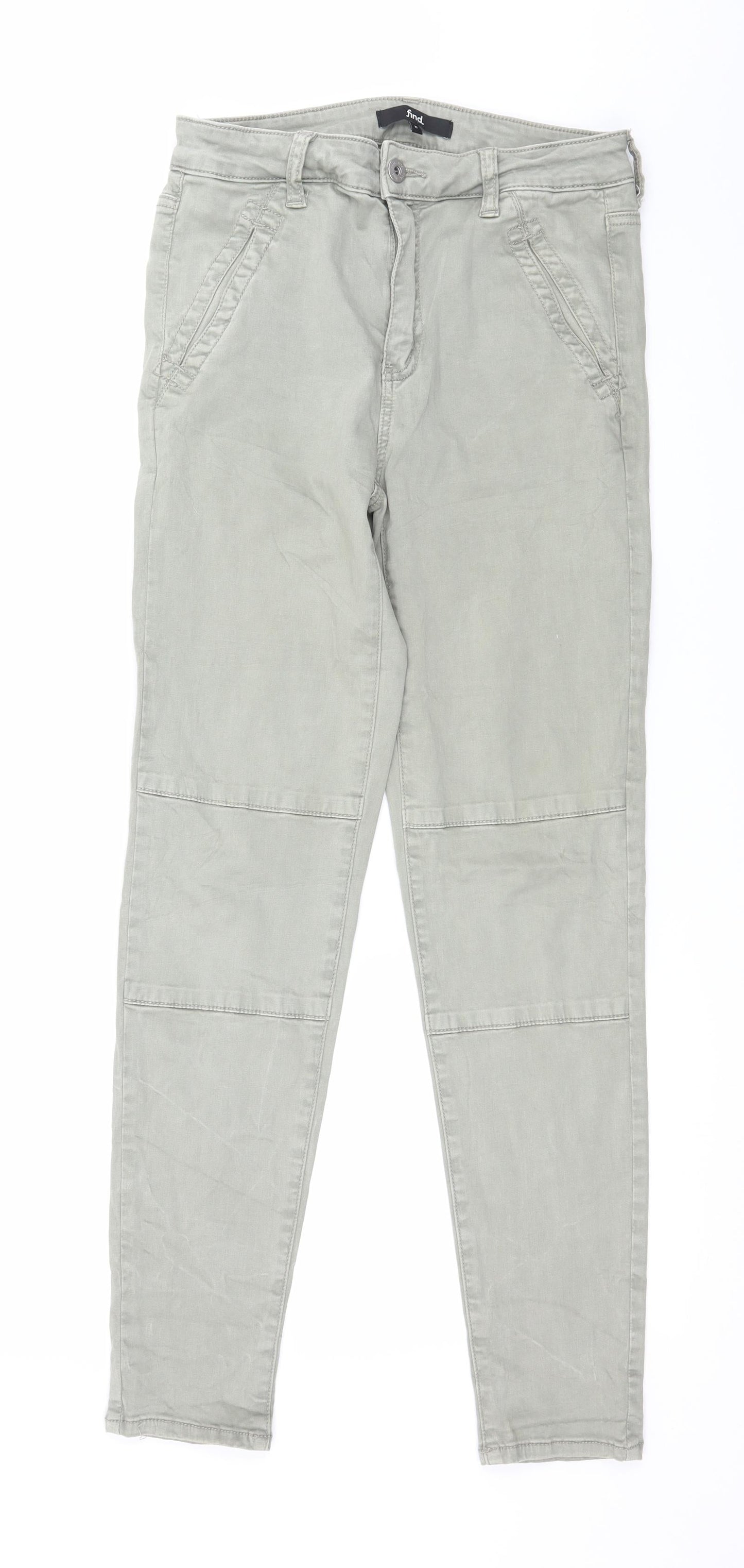 Find Womens Green   Trousers  Size 10 L29 in