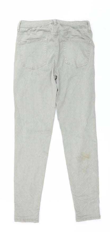Find Womens Green   Trousers  Size 10 L29 in