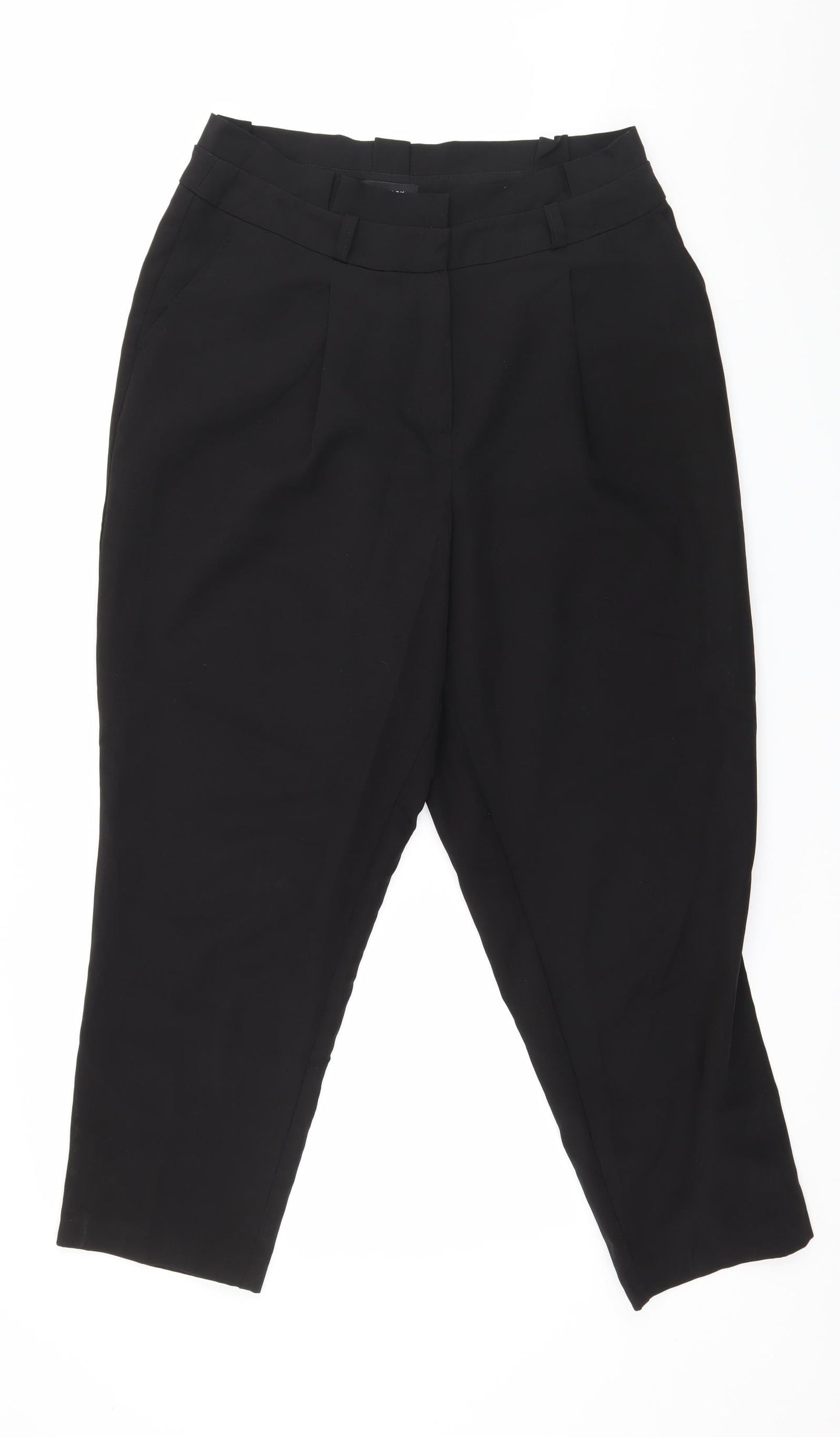 New Look Womens Black   Trousers  Size 12 L25 in
