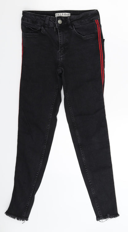 Denim Co Womens Black  Denim Skinny Jeans Size 6 L25 in