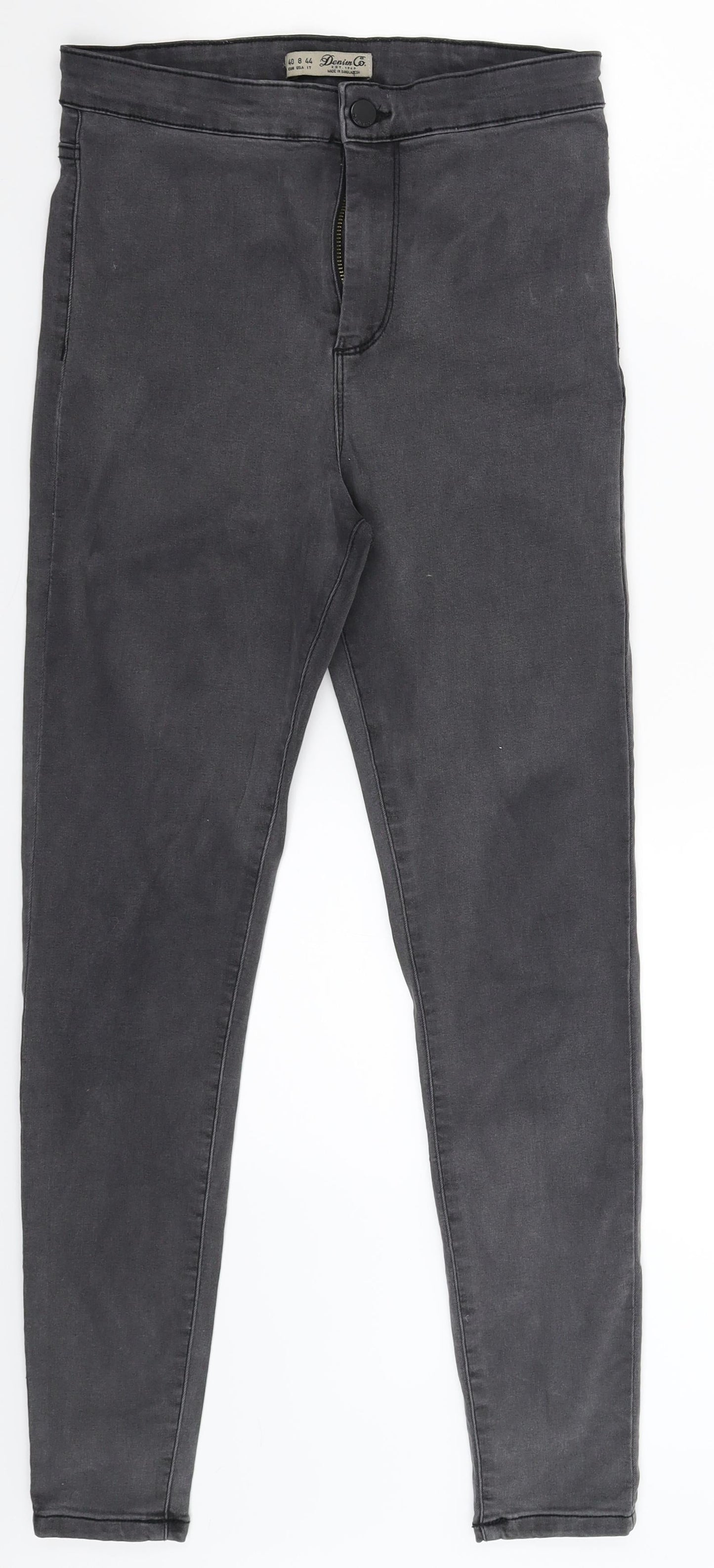 Denim Co Womens Grey  Denim Jegging Jeans Size 12 L26 in