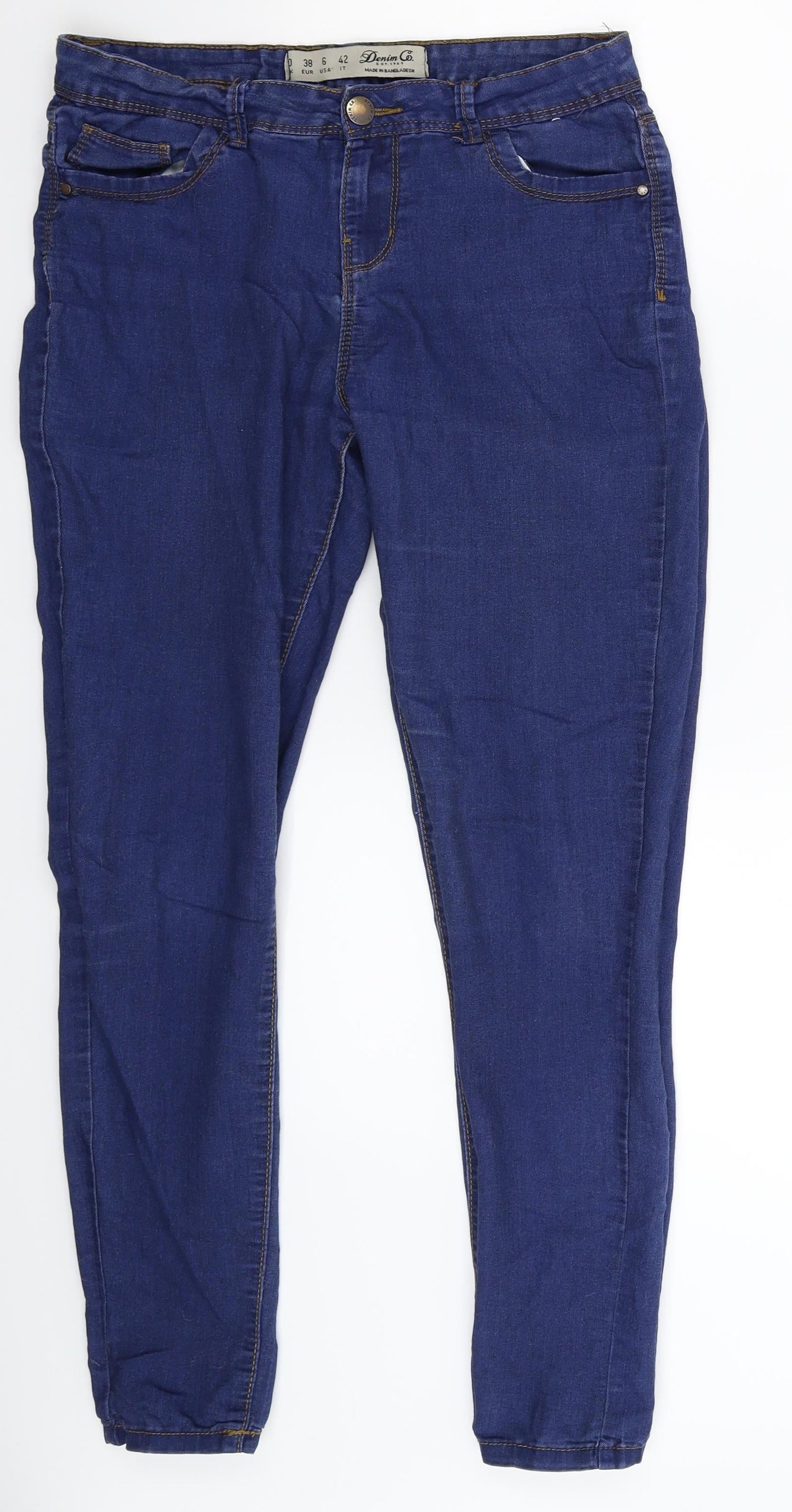 Denim Co Womens Blue  Denim Jegging Jeans Size 10 L27 in