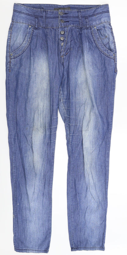 Womens UK Size 28 in RESERVED Slim Fit Straight Blue Jeans