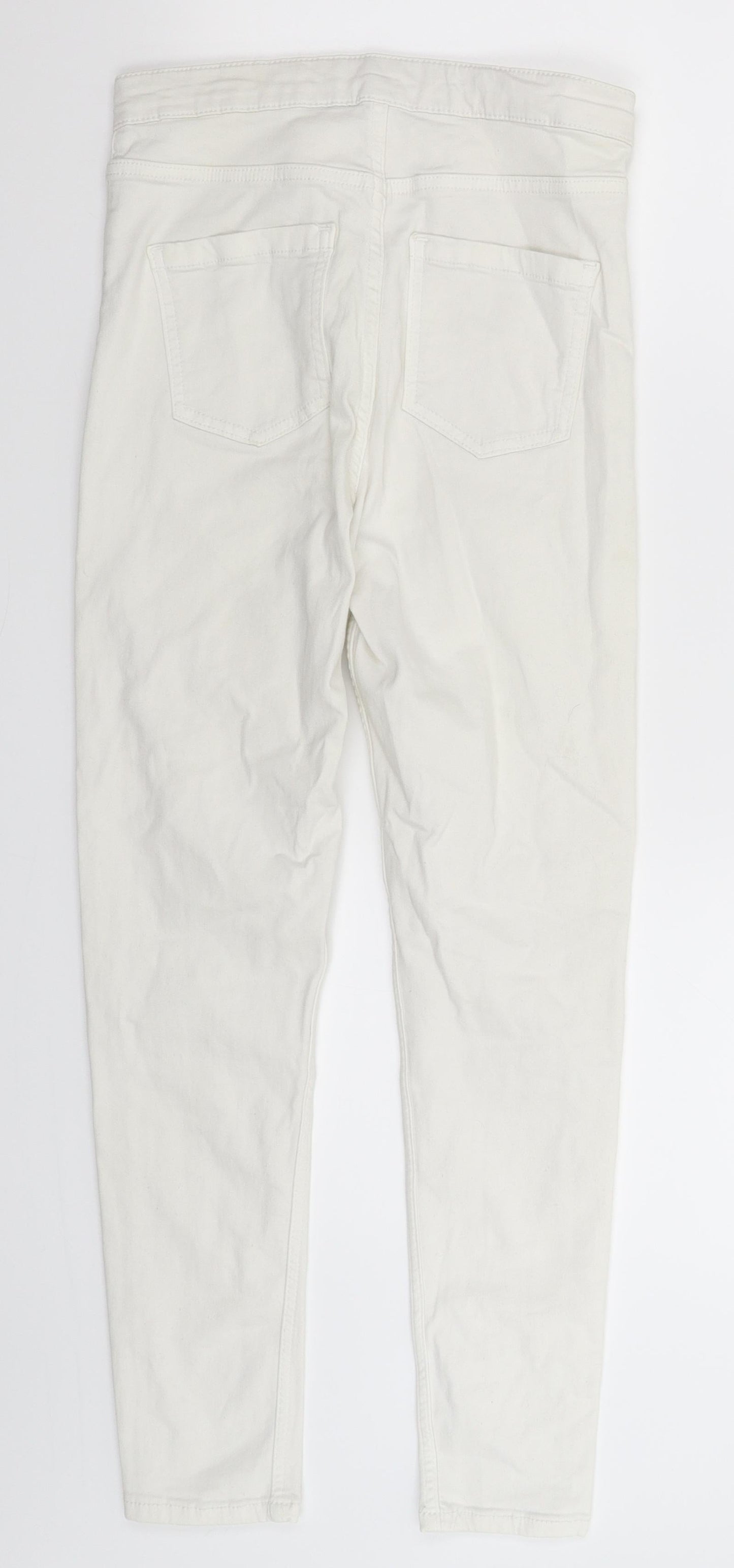 Topshop Womens White  Denim Jegging Jeans Size 28 in L25 in