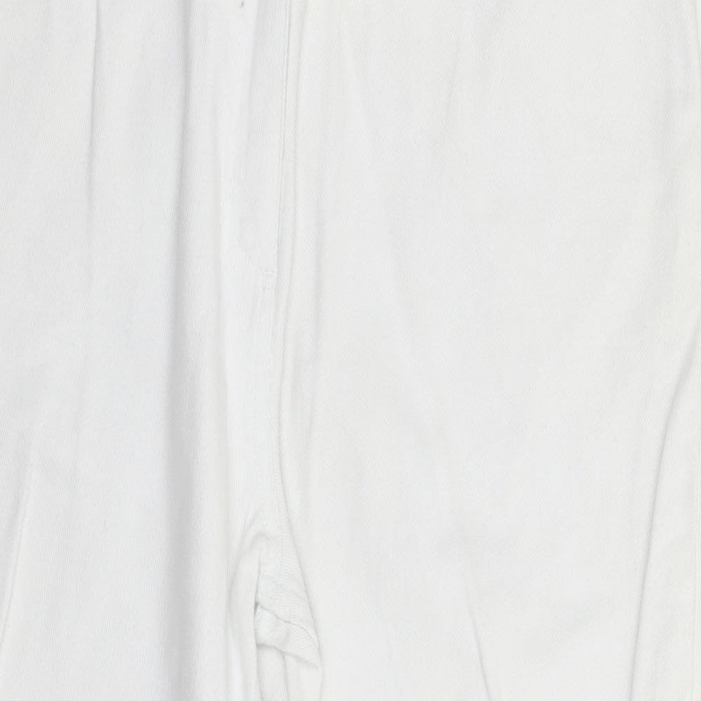 Brooker Womens White  Denim Straight Jeans Size 16 L25 in