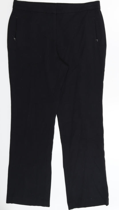 Womens UK Size 12 Marks and Spencer Regular Fit  Blue Trousers