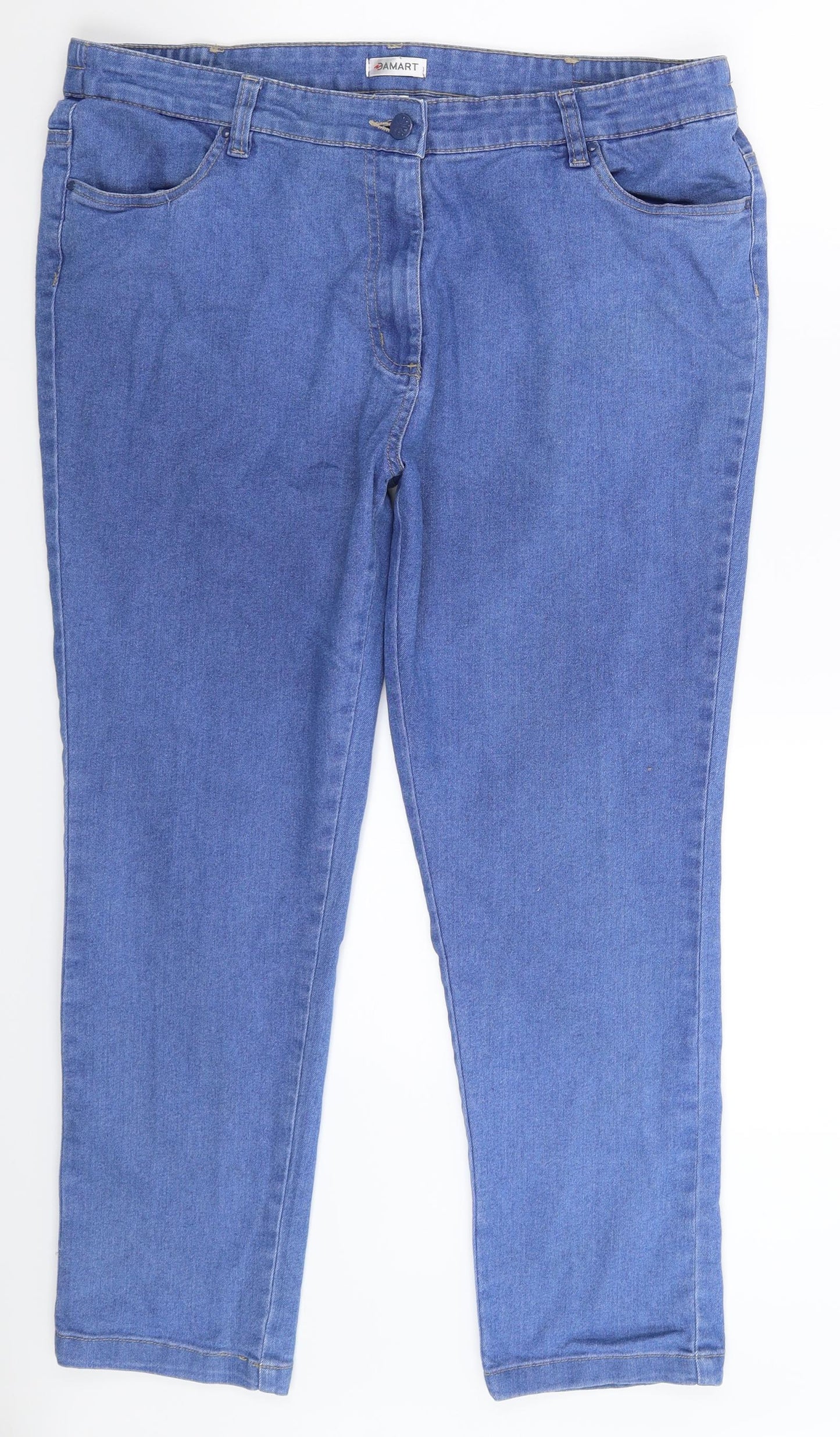 Damart Womens Blue  Denim Straight Jeans Size 36 in L27 in