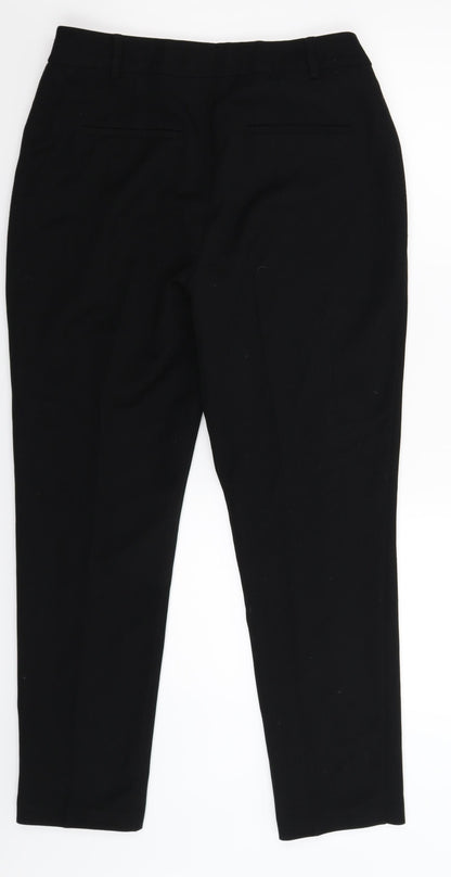 Womens UK Size 12 Papaya Slim Fit  Black Trousers