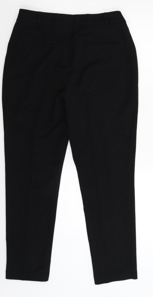 Womens UK Size 12 Papaya Slim Fit  Black Trousers