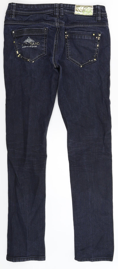 Vivid Womens Blue  Denim Skinny Jeans Size 10 L31 in