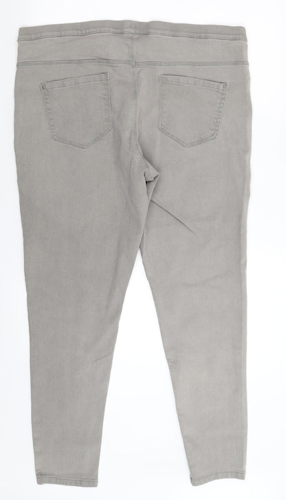Denim Co Womens Grey  Denim Jegging Jeans Size 20 L30 in