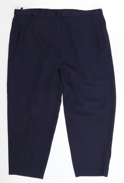 Womens UK Size 36 in essence Regular Fit  Blue Trousers