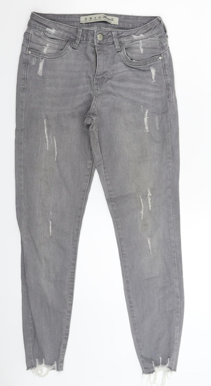 Denim Co Womens Grey  Denim Jegging Jeans Size 10 L27 in