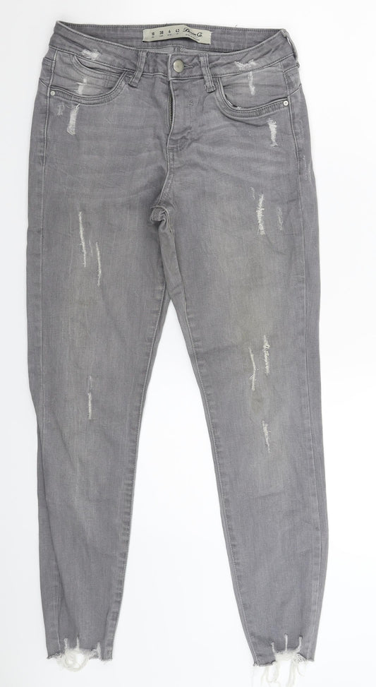 Denim Co Womens Grey  Denim Jegging Jeans Size 10 L27 in