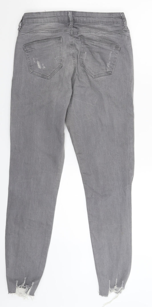 Denim Co Womens Grey  Denim Jegging Jeans Size 10 L27 in