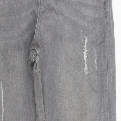 Denim Co Womens Grey  Denim Jegging Jeans Size 10 L27 in