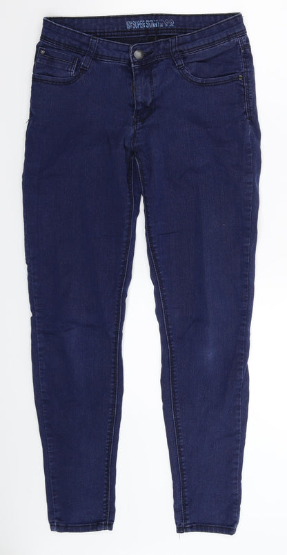 Denim Co Womens Blue  Denim Jegging Jeans Size 10 L28 in